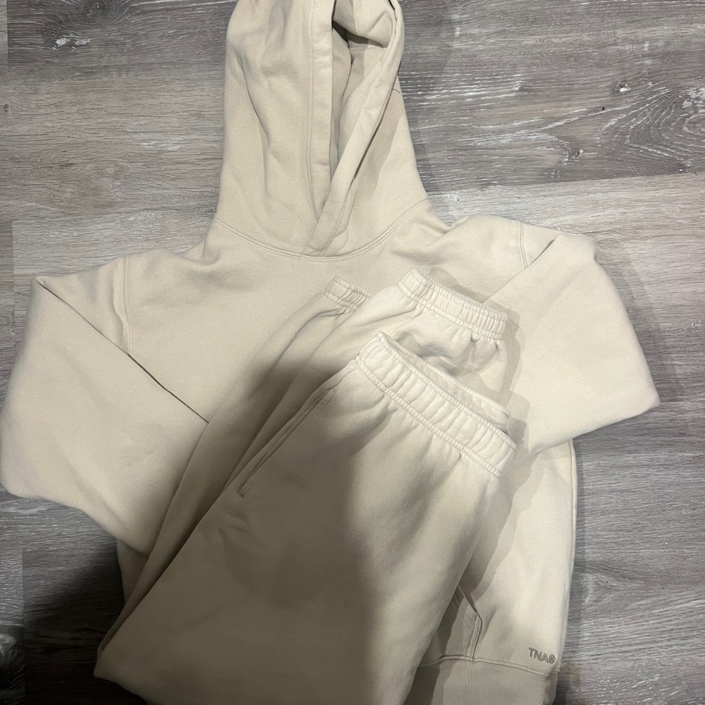 TNA Cozy Fleece Set in Cream